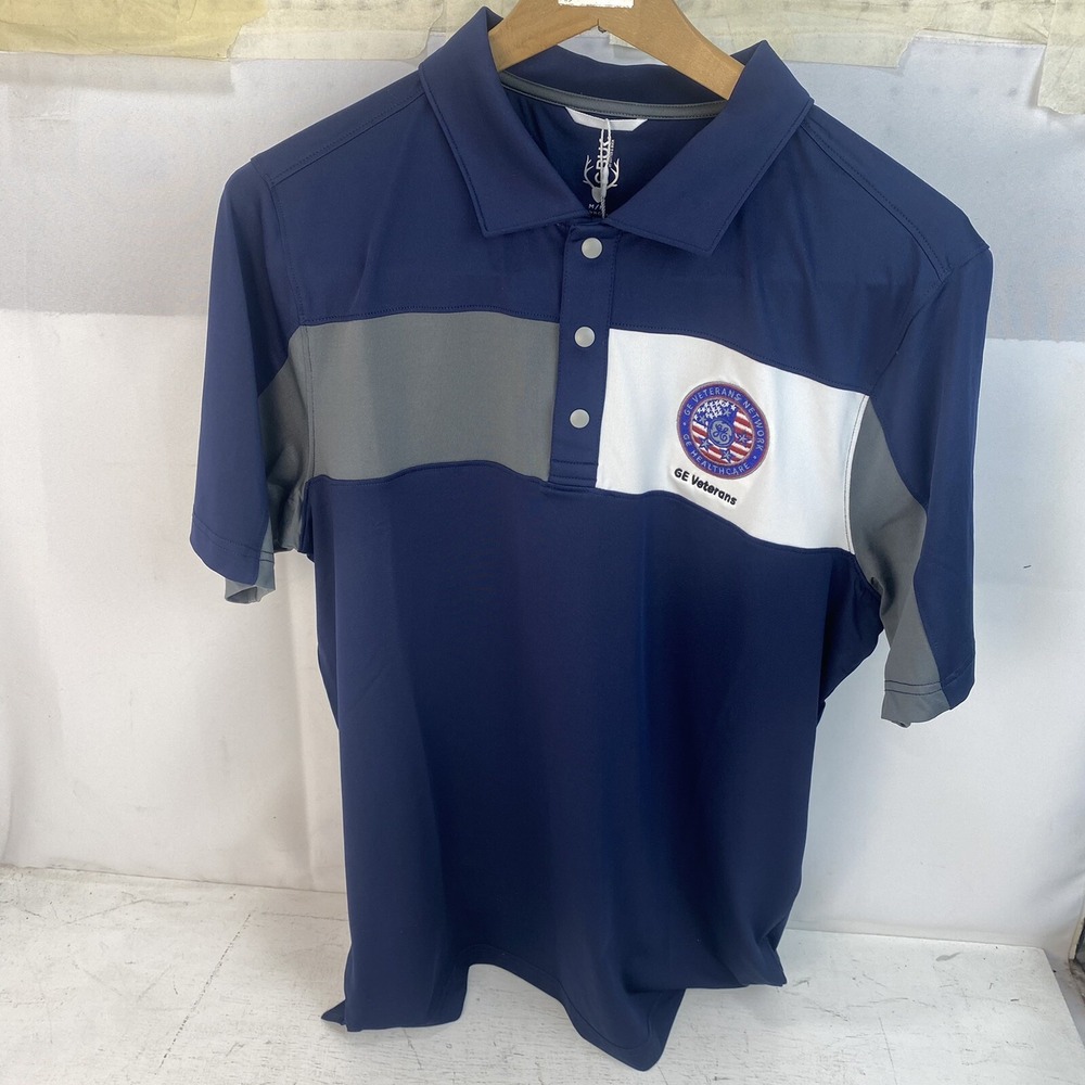 Men's (CBUK) Cutter & Buck Golf Polo Size M (NWT) GE Veterans